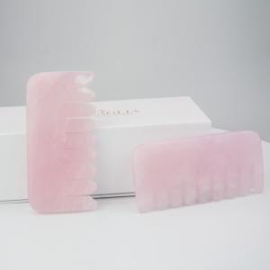 Buy cheap Rose Quartz Jade Massaging Comb Firm Skin Guasha Comb from wholesalers