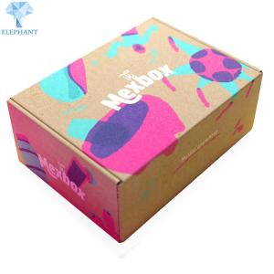 Square C2S Art Paper Corrugated Shipping Boxes CMYK Folding