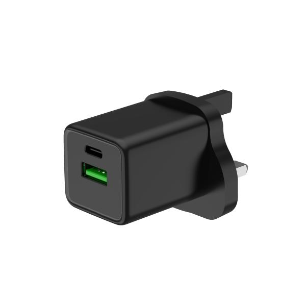 Buy cheap GaN USB A Wall Charger Dual Port PD Power Delivery Fast Type C Charging Block Plug OEM from wholesalers