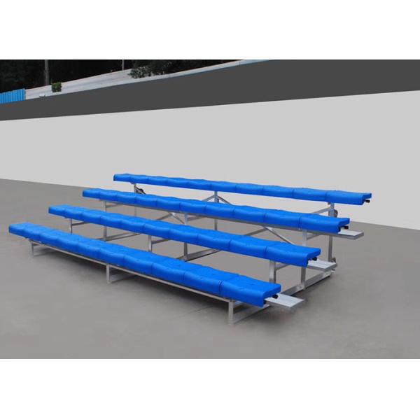 Buy cheap Fixed Aluminum Stadium Bench Seating Bleachers Grandstands With Little Maintenance from wholesalers