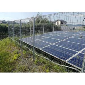 Buy cheap 3D Curved Welded Mesh Fencing , Powder Coated Wire Mesh Fencing With Peach Type Post from wholesalers