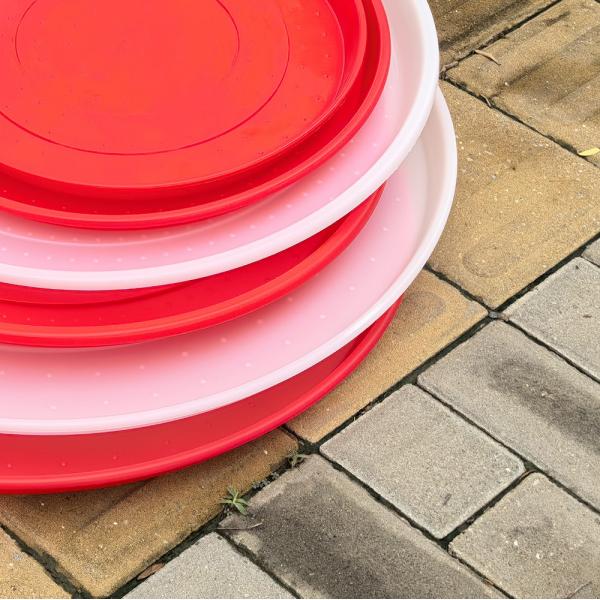 Quality Round Portable Farm Backyard Chicken Tray Feeder for sale