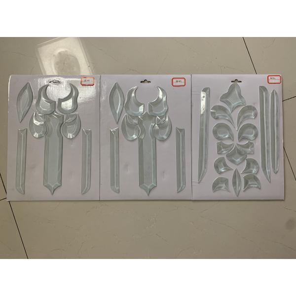 Buy cheap Glue Chip Beveled Glass Clusters Ultra Clear Semi Ellipse 5MM 6MM from wholesalers