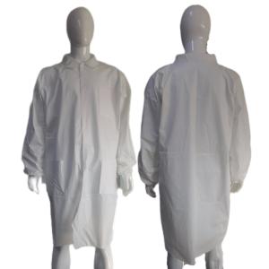 Polypropylene Nonwoven SBPP Disposable Lab Coats With Logo Printing and