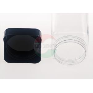 Buy cheap Square Food Grade Clear Plastic Jars With Silk Screen Printing from wholesalers