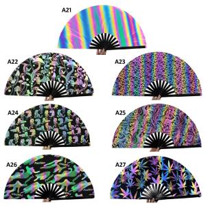 Buy cheap Cheap Promotional Traditional Hand Paper Folding Fan Bamboo Fan Customized Reflective Fan from wholesalers