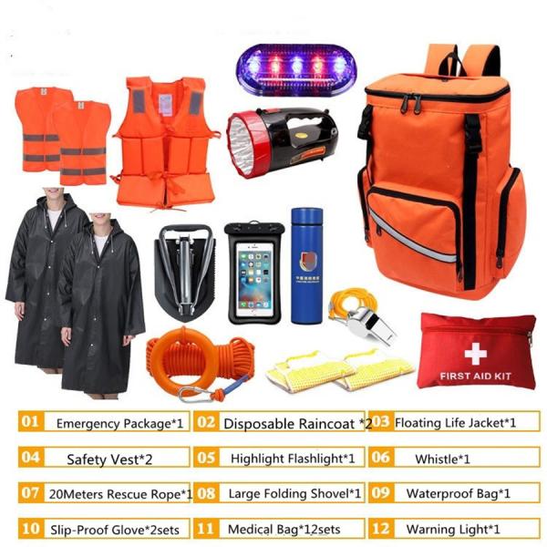 Quality New Product Survival Gear Kit Emergency And Equipment Rescue Outdoor Medical full set First Aid Bag for sale