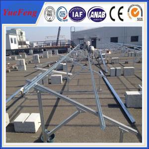 Buy cheap concrete base solar panel rack mount/aluminum pv ground mount structure from wholesalers