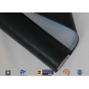 0.45mm Black Silicone Coated Thermal Insulation Fiberglass Fabric 8H Satin Weave