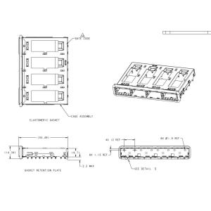 Buy cheap 2170288-1 TE QSFP Cage 1 x 4 Port  Press-Fit Through Hole from wholesalers