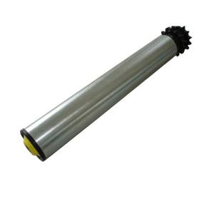 Buy cheap Galvanized Sprocket 50mm Steel Conveyor Roller With 11 Teeth 13 Teeth from wholesalers