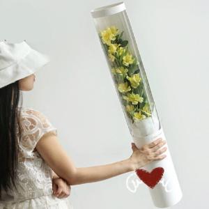 Buy cheap Handmade Single Rose Flower Gift Box Packing Recyclable Cylindrical Shaped from wholesalers