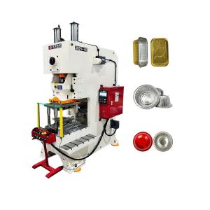 7.5KW Main Motor Power Aluminium Food Container Making Machine with Auto Scrap