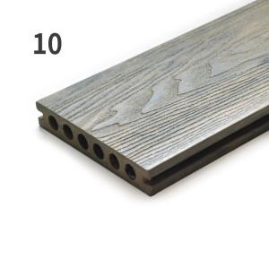 Low Maintenance 3D Composite Decking Waterproof WPC Hollow Decking Panel