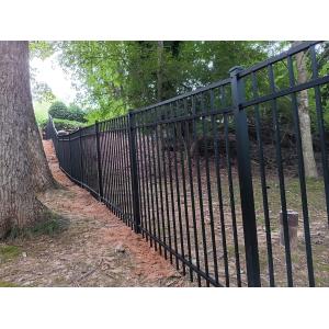 Buy cheap Customized Euro Style Tubular Metal Fence Galvanized Privacy With Posts from wholesalers
