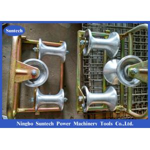 Buy cheap Triple Corner Ground 140mm Cable Pulling Rollers With Aluminum Alloy Wheels from wholesalers