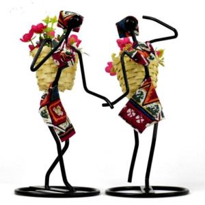 China Creative Girl Tea Picking Holder for Home Decoration on sale