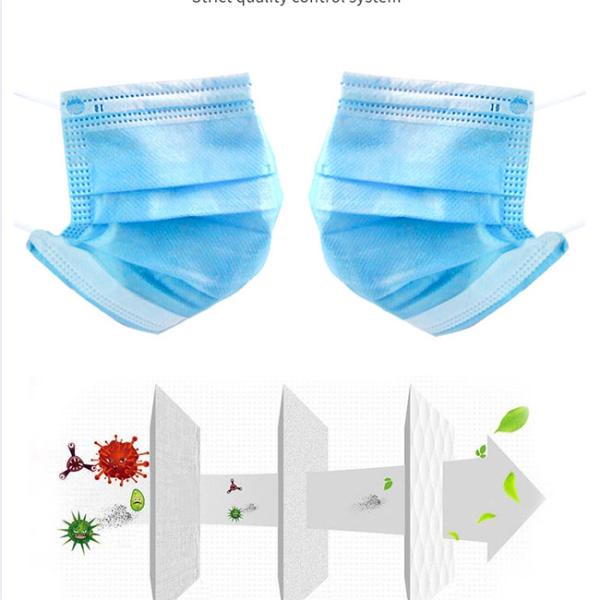 Buy cheap High Elasticity Surgical Medical Disposable Earloop Face Mask from wholesalers