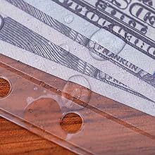 A6 Size 6-Holes Zipperless Binder Pockets