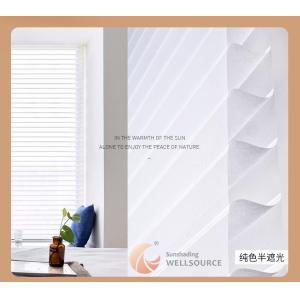 WELLSOURCE Manual 2"Shangri-la shades Non Blackout Light Filtering for Home,
