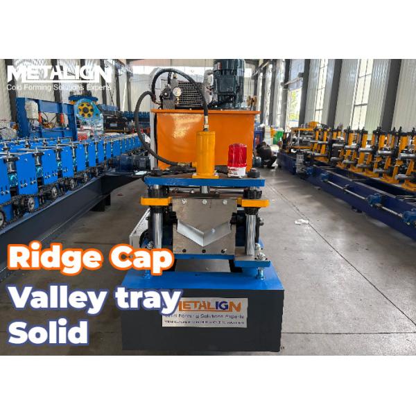 Buy cheap Advanced Effective Ridge Cap Roll Forming Machine With Safety-Fold Profile Design from wholesalers