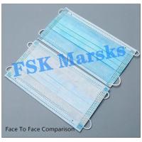 Buy cheap 3 Ply Surgical Face Mask No Woven Cloth Breathable Antivirus Blocking Droplets product