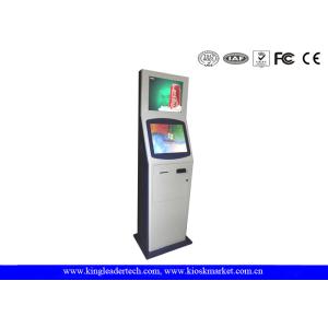 Buy cheap Two Displays Touchscreen Monitor Kiosk Anti Glare Vandal Resistant Floor Standing from wholesalers