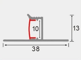 LEDCORP® Aluminum Profile Return Groove for Customized Linear Light Installation