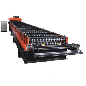 Buy cheap 850mm Corrugated Type Tile Forming Machine With Hydraulic Cutting from wholesalers