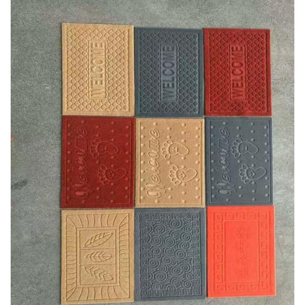 Quality PVC embossed mat   Polyester embossed mat    pvc mat for sale