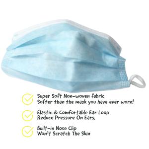 Buy cheap Ear Wearing Nonwoven Disposable Earloop Face Mask from wholesalers