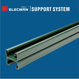 Buy cheap ELECMAN Back To Back Strut Channel Systems Green Power Coated product