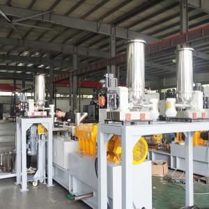 Plastic Masterbatch Making Machine , Carbon Black Pelletizer Extruder Machine
