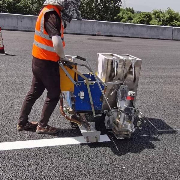 Buy cheap 60Lx2 Two Component Road Line Marking Machine Self Dropping from wholesalers