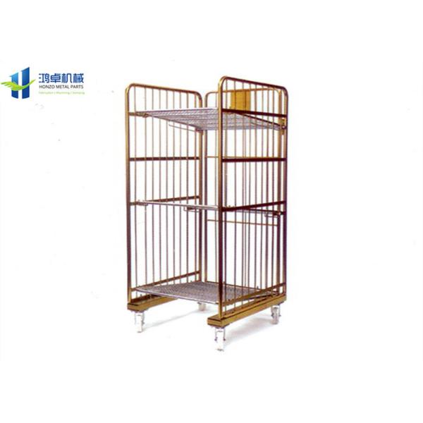 Buy cheap Collapsible Roll Container Trolley Portable Colorful Powder Coating Surface from wholesalers