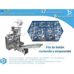 Fastener counting and packing machine with one counting bowl
