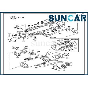 Buy cheap Repair Kits LZ007100 Bucket Cylinder Seal Kit Fits CX800B CX800 CASE Heavy Equipment from wholesalers