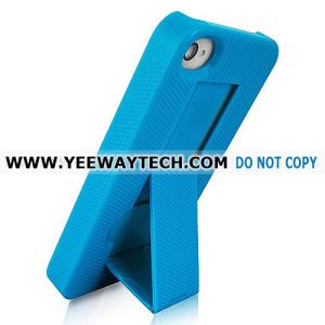 Smart Stand Case for iPhone 4S iPhone 4 with Charging Connector Plug Stoppers -