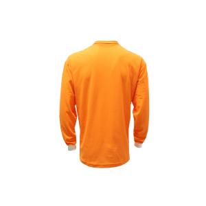 Buy cheap 180GSM Orange Long Sleeve T-SHIRT & POLO 100% Polyester from wholesalers