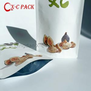 Stand Up Zipper Brown Kraft Paper Resealable Ziplock Heat Sealable Food Storage