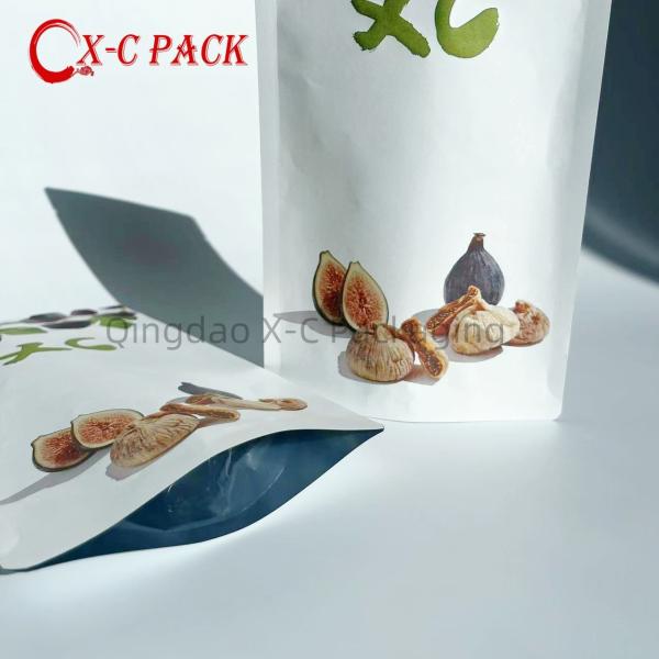 Buy cheap Stand Up Zipper Brown Kraft Paper Resealable Ziplock Heat Sealable Food Storage Doypack Packaging Pouches Bag from wholesalers