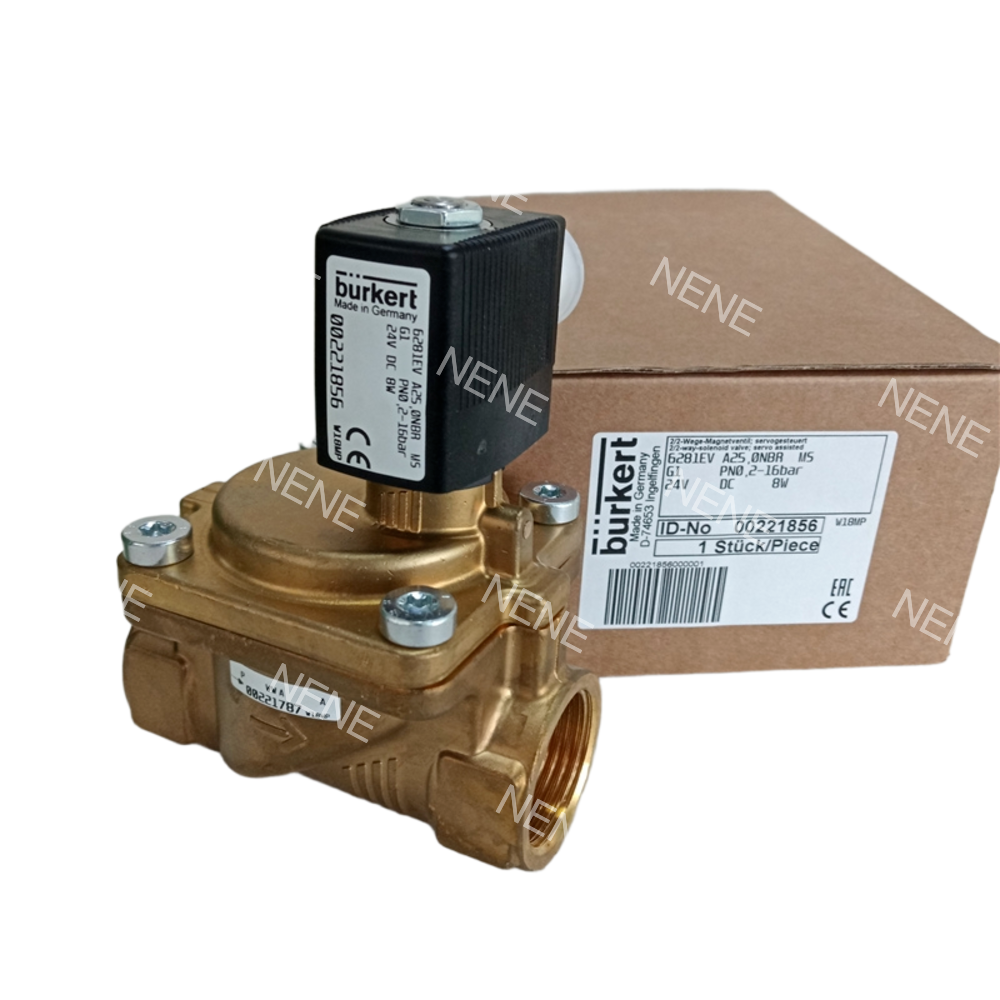 Buy cheap 00221846 6281 G1/2 2/2 Normally Closed 13.0 Flow Hole NBR Sealed Brass Valve Body AC220V 8W 0.2-16bar -10~+80 ℃ BURKERT Solenoid Valve from wholesalers