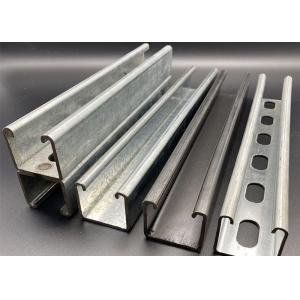 Buy cheap Pregalvanized Plain Slotted 1 58x1 58 Custom Unistrut Channel from wholesalers