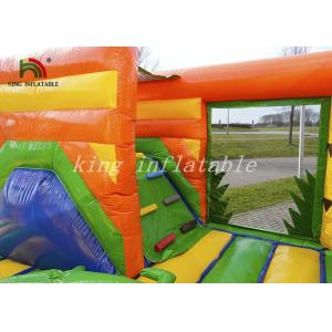 0.55mm PVC Tarpaulin Inflatable Commercial Bounce Houses Combo Playground
