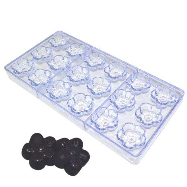 Buy cheap Polycarbonate Plastic Flower Shaped Chocolate Molds Reusable Stocked from wholesalers