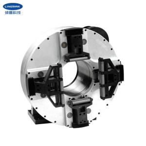 China Professional Automatic And Pneumatic 4 Jaw Laser Rotary Chuck For Metal Pipe Cutter on sale