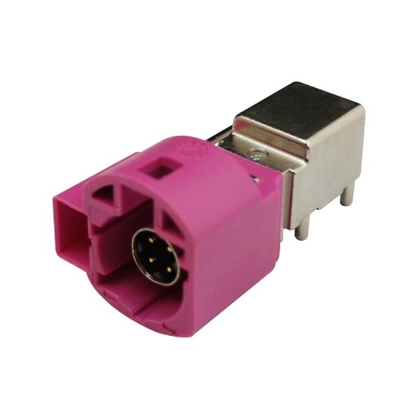 Quality FAKRA HSD Connector PCB Mount H Code High-Speed Data Automotive Connector for sale