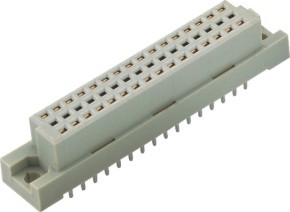 Buy cheap 48 Pin Straight DIP PBT Din 41612 Connector PBT Grey 2.54mm Europe Type Connector from wholesalers