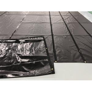 18oz PVC Tarpaulin Fabric Heavy Duty Lumber Tarps For Semi Trailer Flatbed
