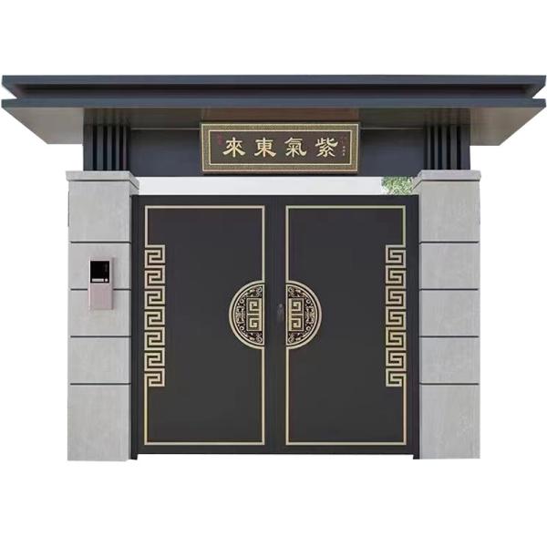 Quality Modern Simplicity Design Custom Aluminum Fence with Sliding Open Style for sale